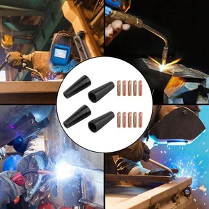 Kit 0 punte ugello gasless 8mm compatibili con comuni per torce saldatura MIG - Picture 1 of 12