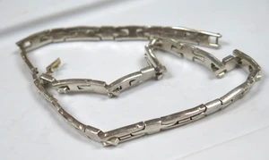 Collar de cadena de plata de ley 925 Link Taxco TV-55 México. 16", 72,1 g - Imagen 1 de 7