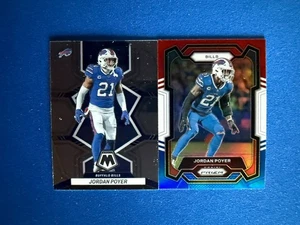 Jordan Poyer Bills 2023 Prizm Red/White/Blue + 2022 Mosaic Base - Versand PWE! - Bild 1 von 2