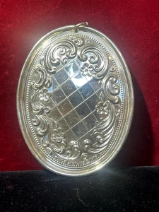 COLGANTE ADORNO ÁRBOL NAVIDAD TOALLA PLATA ESTERLINA VINTAGE 1975 - Imagen 1 de 10