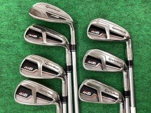 TaylorMade M6 Iron Set Golf Club 5-P,A 7pcs FUBUKI TM6/S #AB17619 - Picture 1 of 5