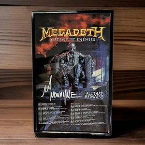 MEGADETH  MUDVAYNE  ALL THAT REMAINS 2024 Framed Concert Poster - Picture 1 of 2