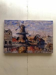 Vincent Van Gogh Artist Oil Painting Canvas Signed Stamped Hand Handmade Vintage - Picture 1 of 11