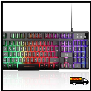 RGB-Beleuchtete Gaming-Tastatur | Anti-Ghosting | Kabelgebunden - Bild 1 von 8