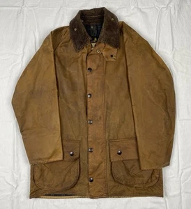 Seltene Vintage Barbour A185 Beaufort C38/97cm, 90er, „Sand“, Wachsjacke - Bild 1 von 17