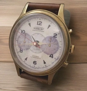 Auréole Chronograph by Timeworks Tischwecker Armbanduhr funktioniert nicht 70er Jahre - Bild 1 von 8
