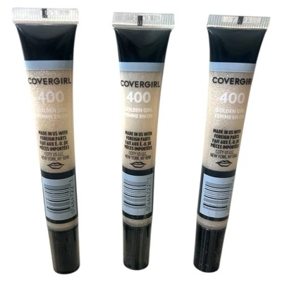Lot of 3 Covergirl Melting Pout Glitz Liquid Glitter Topcoat 400 GOLDEN GIRL - Image 1 of 4