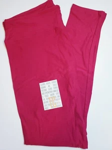 Leggings LuLaRoe TC ROSA SCURO CALDO tinta unita alti e curvi (taglia 12-18) nuovi con etichette - Foto 1 di 7