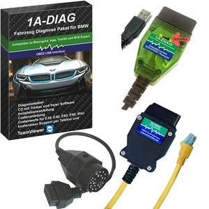 OBD2 Diagnose für BMW E, F, G, I Modelle ab 1996 kompat. zu INPA Rheingold ISTA - Bild 1 von 1