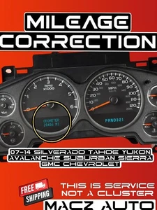 07-14 SILVERADO TAHOE YUKON AVALANCHE SUBURBAN SIERRA GMC CHEVROLET SPEEDOMETER  - Picture 1 of 1