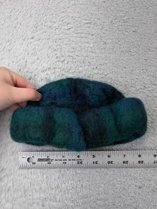 Donegal Design Beanie Toque Youth Toddler OS Blue Knit Mohair Wool Made Ireland - Picture 1 of 7