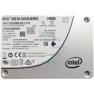 New Intel S4510 240GB SSD SATA 6Gb/s 2.5" XCV10110 SSD SATA III SSDSC2KB240G8 - Afbeelding 1 van 1