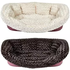 More details for plastic dog bed liner insert fur padded cushion suitable for bunty armadillo bed