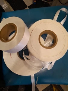 3 Large Rolls Of Vintage Satin Ribbon 1997 And 1999 3 Different Sizes - Picture 1 of 12
