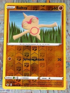 BALTOY 102/202 Common Swords & Shields 2020 Basic Pokémon REV HOLO - Picture 1 of 4