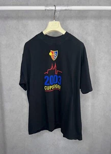 FC Basel 2003 Cupsieger Football Club T Shirt Black Vintage Size XL - Picture 1 of 4