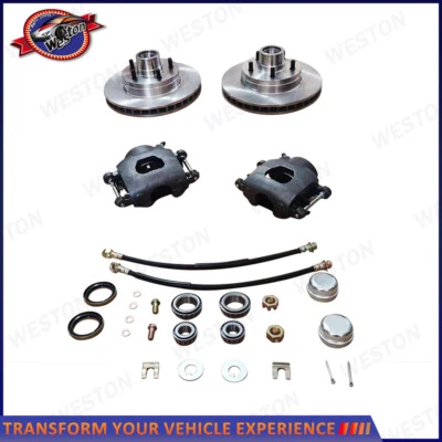 Front Truck Disc Brake Conversion Wheel Component Kit 5 Lug For 60-70 Chevy C10 - Image 1 of 4
