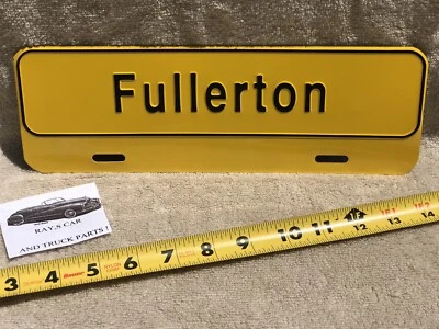 NEW FULLERTON UNIVERSAL LICENSE PLATE TOPPER . - Image 1 of 4