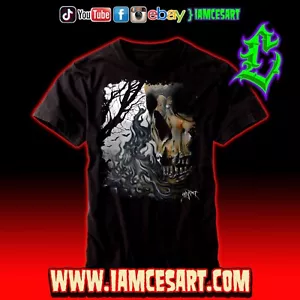 Death is in the Air Men's DTG Tee 100% Cotton Skull Death Graveyard iamcesart - Picture 1 of 2