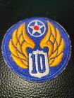 VINTAGE UNITED STATES AIR FORCE USAF PATCH TENTH AIR FORCE 10TH