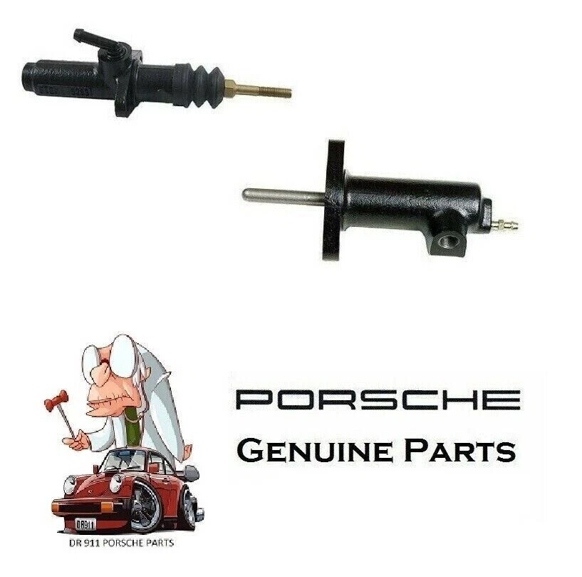 Juego de cilindros maestros de embrague y cilindros esclavos Porsche OEM 944 S2 1990-1991 Foto 1 de 1