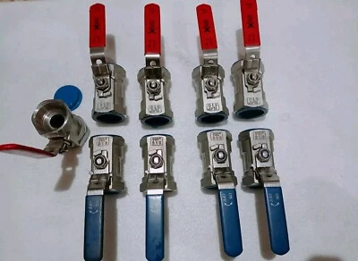 1 1/4 ball valve 316  stainless steel  ( Lot Of 8 Pcs) (1000WOG) - Image 1 of 4