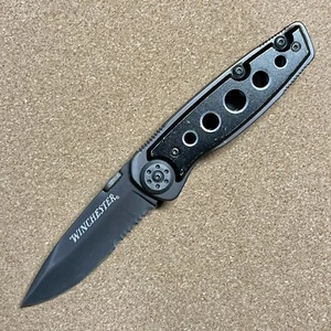 Winchester Parfive Drop Point Knife, Serrated Edge 22-41792 - Picture 1 of 5