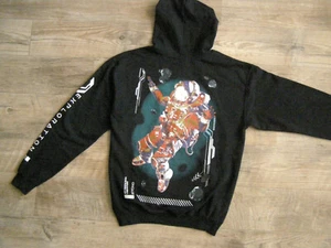 NASA HYPER SPACE Herren Schwarz ASTRONAUT Hoodie Kapuze Sweatshirt M - Bild 1 von 8
