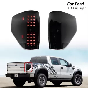 Smoked LED Rear Brake Tail Light Parking Reverse For 09-14 Ford F150 SVT Raptor - Foto 1 di 12