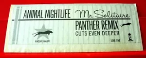 Animal Nightlife Mr Solitaire Vintage ORIG 1984 Press/Magazine ADVERT 8.5"x 3.5" - Imagen 1 de 3