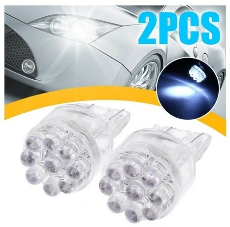 Ampoules LED T20 W21/5W double filaments veilleuse de jour freins feu de recul - Photo 1/3