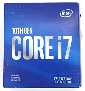 CPU Intel Core i7-10700F vendita al dettaglio 10a generazione 8 core 16 thread serie LGA 1200 400 - Foto 1 di 7