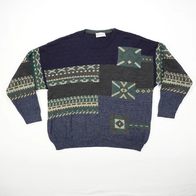 JOCKEY Herren Pullover Gr. 54 mehrfarbig dicker Pulli mit Jacquard Muster Wolle - Bild 1 von 4