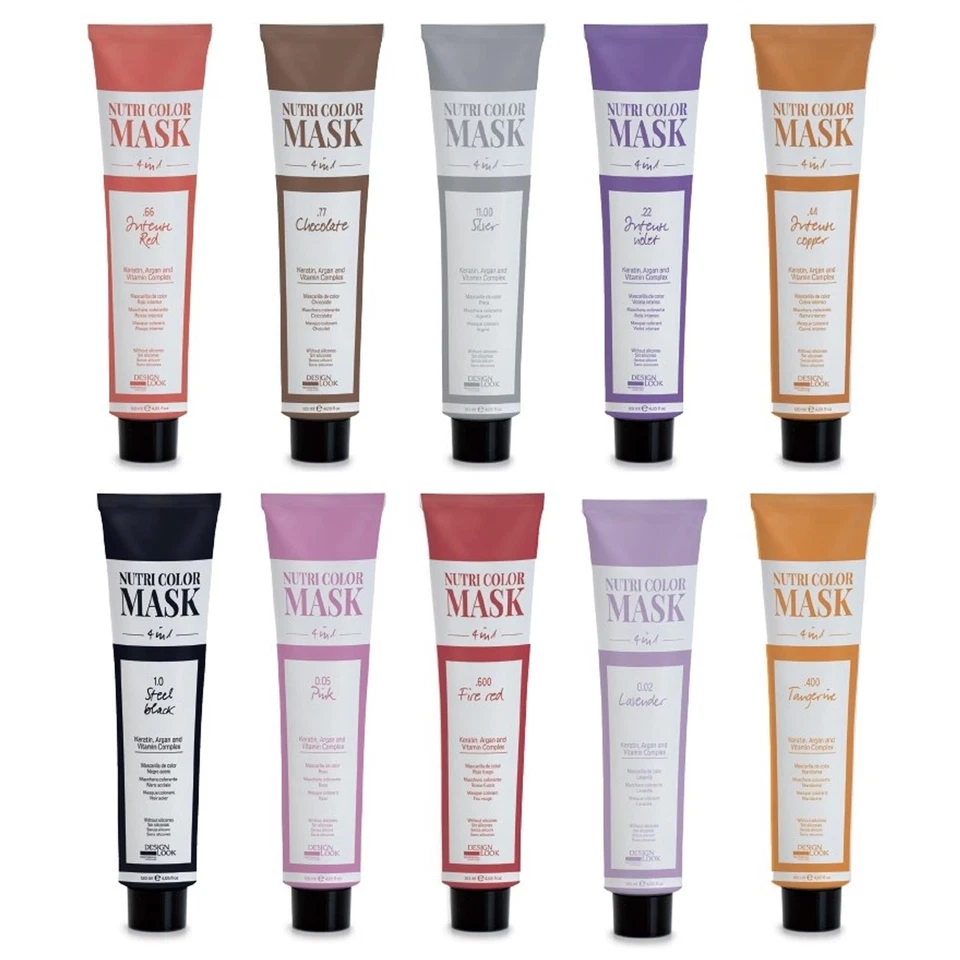 DESIGN LOOK NUTRI COLOR MASK MASCHERA COLORANTE CAPELLI 120ML RAVVIVA COLORE - Immagine 1 di 1