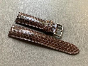 Genuine Snake Skin Leather watch strap band Size 10..17 18 19 20 21 22 23 2426mm - Picture 1 of 13