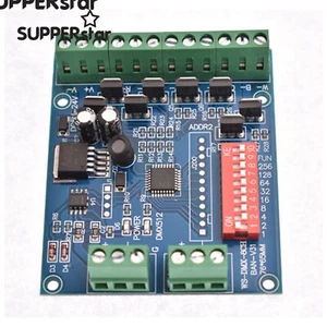 8CH RGBW DMX512 Decoder Controller 2groups RGBW Output DC5V-24V für Led Strip - Bild 1 von 7