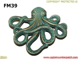 steampunk green bronze verdigris fridge magnet kraken octopus pirate #FM39 - Picture 1 of 4