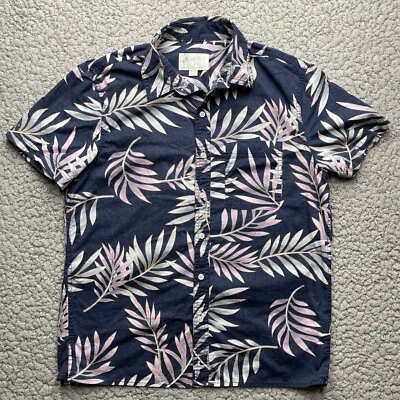 Camisa vintage American Eagle para hombre mediana azul hawiana manga corta abotonada Foto 1 de 4