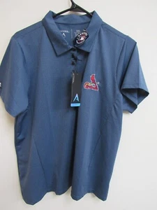 NWT Antigua Women's Blue Short-Sleeve St. Louis Cardinals MLB Polo Shirt 2XL - Picture 1 of 4