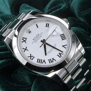2025 NEW UNWORN Rolex Datejust 41 White Dial Roman Oyster Stainless Steel 126300 - Picture 1 of 16
