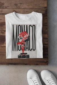 Monaco Grand Prix T-Shirt, Charles Leclerc shirt,Leclerc T-Shirt, Monaco Top F1 - Picture 1 of 4