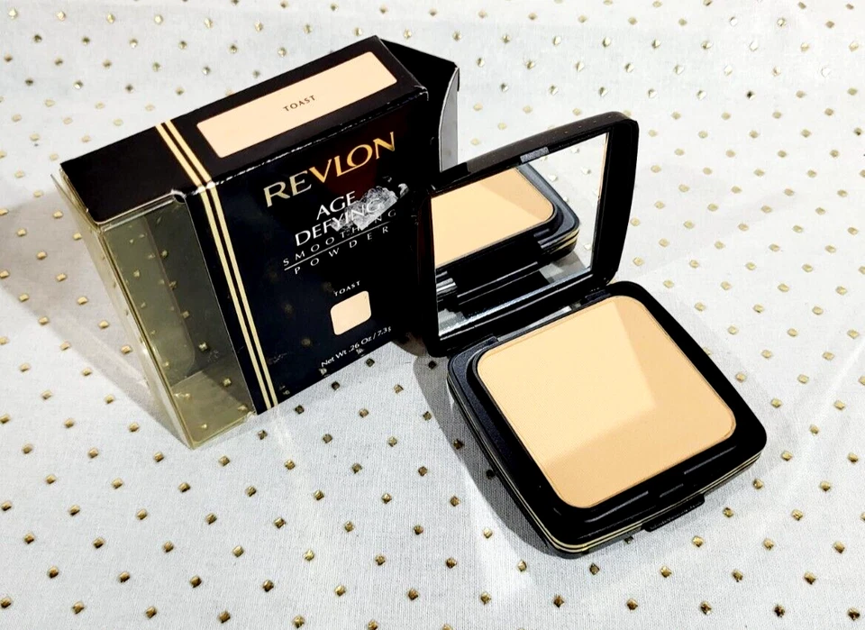 Revlon AGE DEFYING Smoothing Powder + Sponge Face Makeup ~ TOAST ~ 0.26 oz !!! - Image 1 of 1