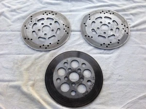 3pc. Genuine Harley Davidson Sunstar Front/Rear Brake Disc Rotors Set, Off Dyna  - Bild 1 von 6