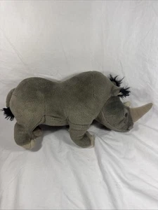 Wild Republic Nashorn Plüschtier realistisches Stofftier 14 Zoll Top Zustand, - Bild 1 von 8