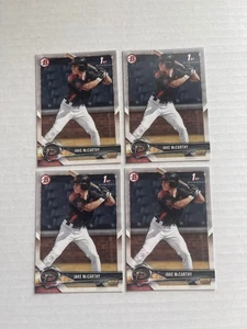 2018 Bowman Draft Jake McCarthy 1st 4 Card Lot - Picture 1 of 1