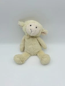 Manhattan Toy Lamb Plush Lovelies Medium White Sheep Yellow Stuffed Toy 12" - Picture 1 of 8