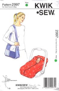 Funda y bolsa de asiento de coche para bebé patrón de costura Kwik 2997 - Imagen 1 de 2