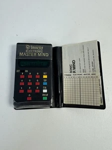 Vintage Invicta 1977 Electronic MASTERMIND Handheld Game w/ Instructions, Score - Picture 1 of 6
