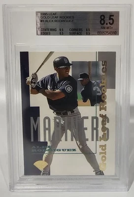 1995 Leaf Gold Rookies #1 Alex Rodriguez BGS 8.5 - Image 1 of 2