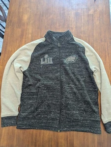 Philadelphia Eagles Superbowl Full zip Sweatshirt XL Fanatics NFL Pro Line - Picture 1 of 6